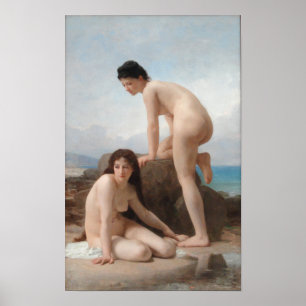 Badarna av William-Adolphe Bouguereau Poster