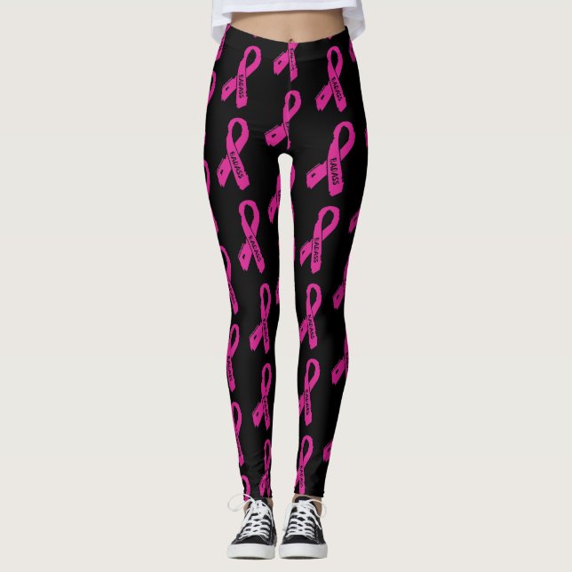Badas/torn band ...bröstcancersvampar leggings (Framsida)