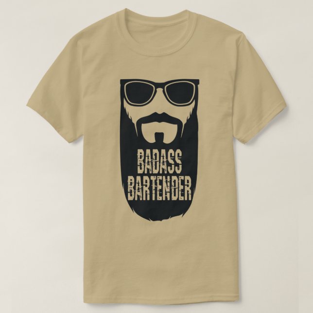 Badass bartender vxl t shirt (Design framsida)