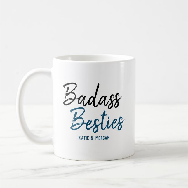 Badass Besass Blue Kaffemugg (Vänster)