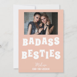 Badass Besties Funny Bridesmaid Favor Gift Julkort
