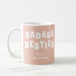 Badass Besties Funny Bridesmaid Favor Gift Kaffemugg