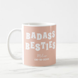 Badass Besties Funny Bridesmaid Favor Gift Kaffemugg