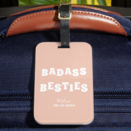 Badass Besties Funny Bridesmaid Favor Photo Gift Bagagebricka