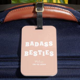 Badass Besties Funny Bridesmaid Favor Photo Gift Bagagebricka