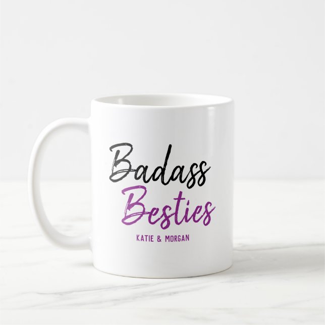 Badass Besties-Lila Kaffemugg (Vänster)