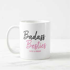 Badass Besties-Rosa Kaffemugg