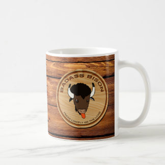 Badass Bison Farm Logotyp Coffee Mugg