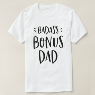Badass Bonus Pappa Stepdad Gift för Stepfather-Coo T Shirt