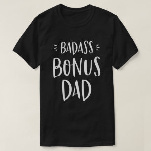 Badass Bonus Pappa Stepdad Gift för Stepfather-Coo T Shirt