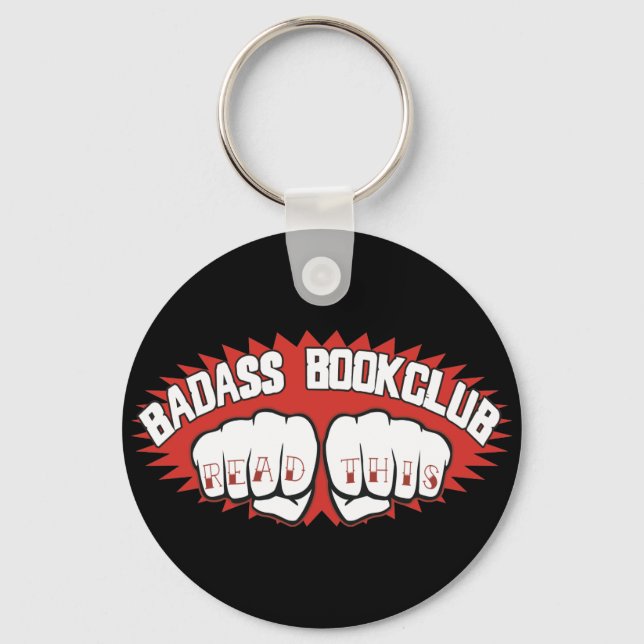 Badass Bookklubb Nyckelring (Framsida)