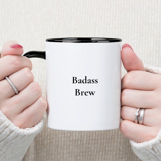 Badass Brew Funny Quote Mugg (Skapare uppladdad)