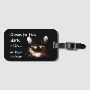Badass Cats - "Mörk Side har Cookies" Bagagebricka