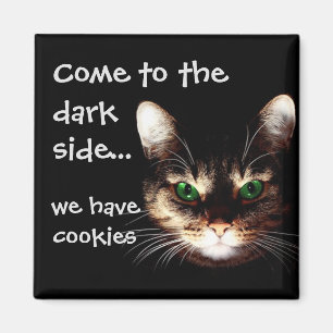 Badass Cats - "Mörk Side har Cookies" Magnet