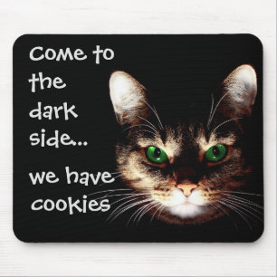 Badass Cats - "Mörk Side har Cookies" Musmatta