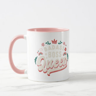 Badass Chef Queen | Startar retro Feminist Mugg