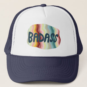 Badass Colorful Rainbow Handlettering Design Keps