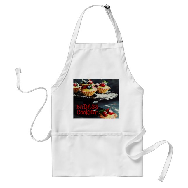 BADASS COOKIER Funny Gifts APRON Förkläde (Framsidan)