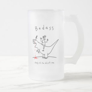 Badass Dinosaurgrabb Frostat Ölglas