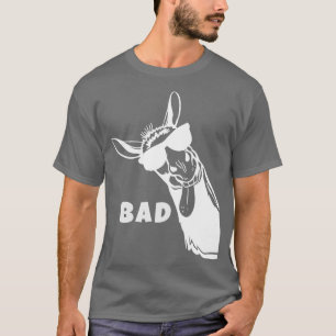 Badass Donkey Funny Pun Graphic Novelty Distress T Shirt