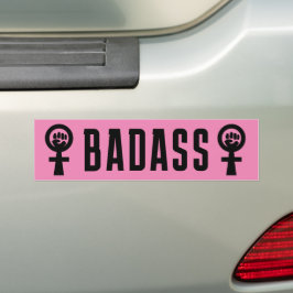 Badass Feminist Bildekal