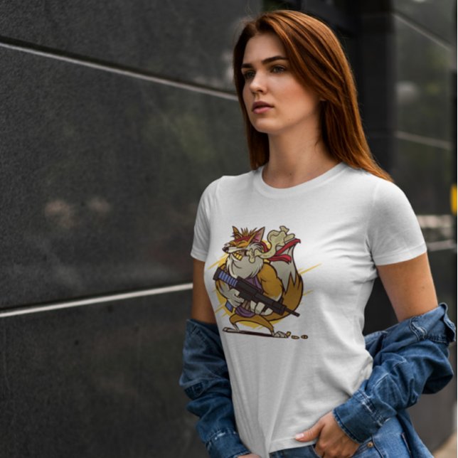 Badass Fox T Shirt (Skapare uppladdad)