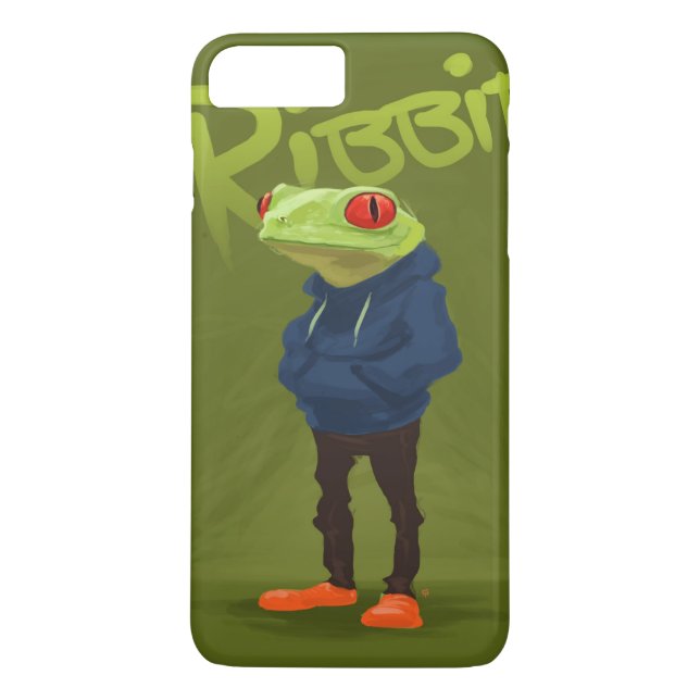 Badass groda Ribbit Case-Mate iPhone Skal (Baksida)