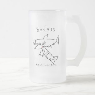 Badass hajgrabb frostat ölglas
