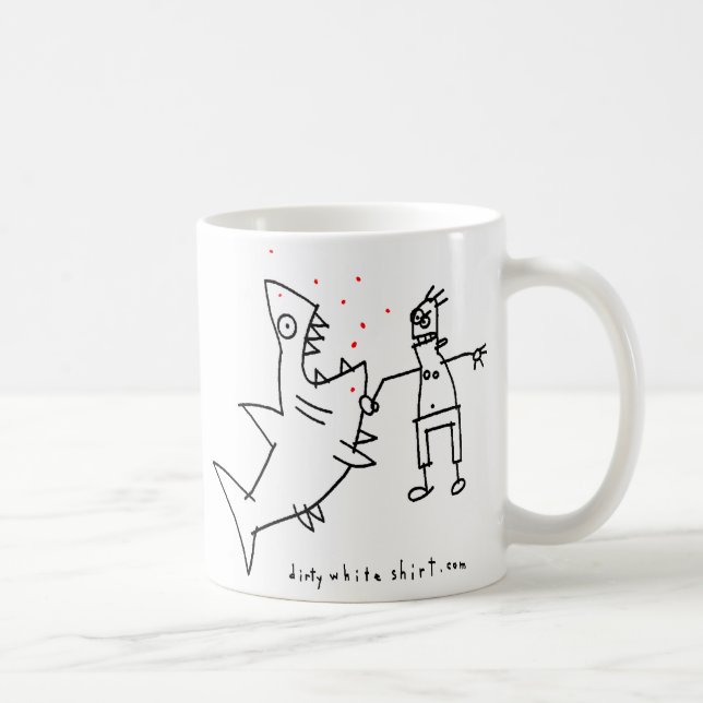 Badass hajstansmaskin kaffemugg (Höger)