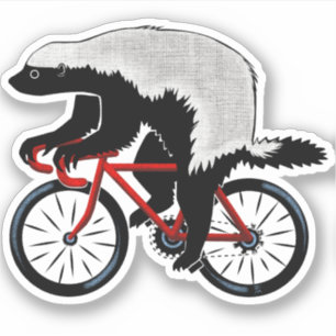 Badass Honey badger Biker Klistermärken