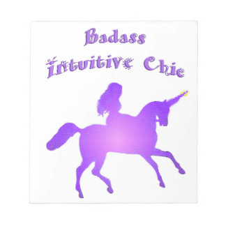 Badass Intuitive Chic med Unicorn Anteckningsblock