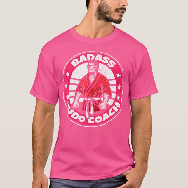Badass Judo Coach Self Defence Fighter Warrior Jud T Shirt (Framsida)
