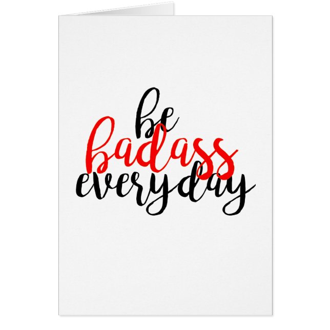 Badass kort (Framsidan)