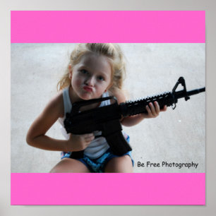 Badass liten flicka poster