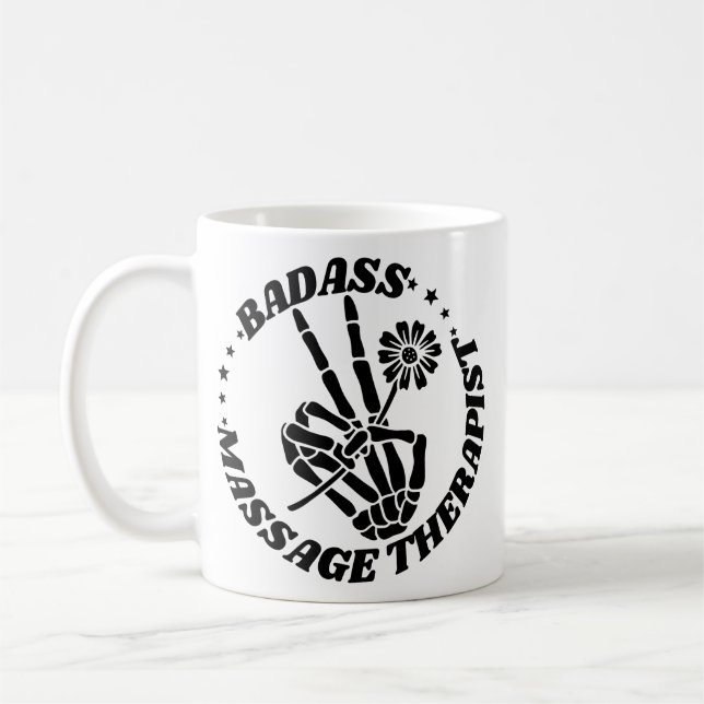 Badass Massage Therapist Kaffemugg (Vänster)
