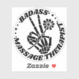 Badass Massage Therapist Klistermärken