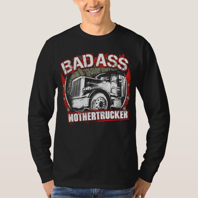 BADASS MOTHERTRUCKER T SHIRT (Framsida)