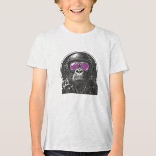 Badass Motorcycle Gang Gorilla: Rebel Rider T Shirt