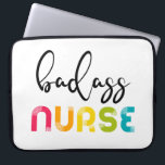 Badass Nurse Laptop Fodral<br><div class="desc">En ljus och snyggt design för alla sjuksköterskor och vårdgivare!</div>