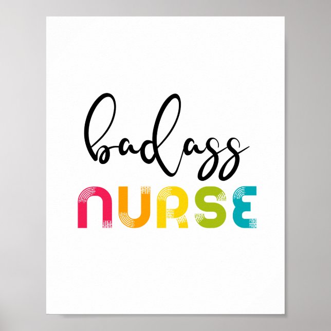 Badass Nurse Poster (Framsidan)