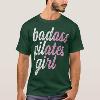 Badass Pilates Girl Gym Bunny T Shirt