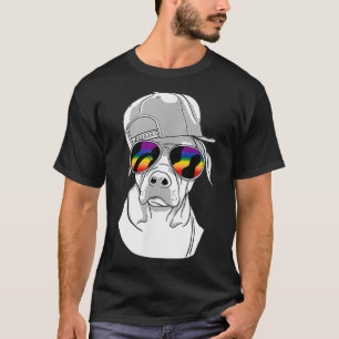 Badass-Pride LGBTQ för Lesbisk och Badass Gay T Shirt
