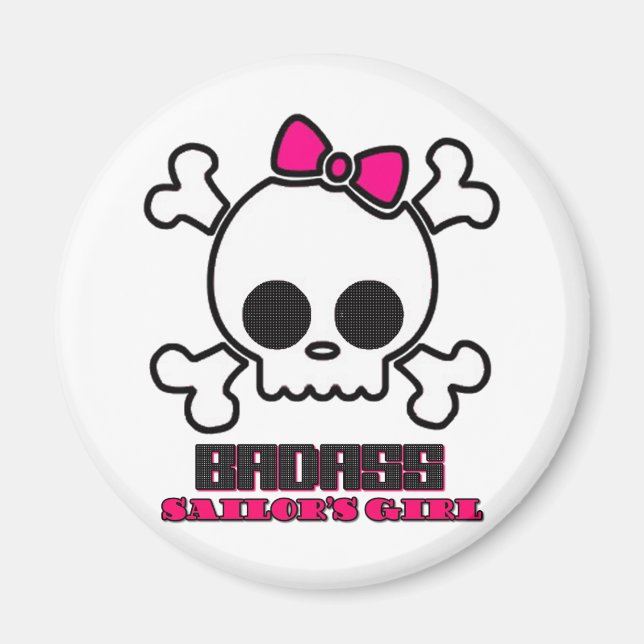 Badass Sailors Girl Magnet (Framsidan)