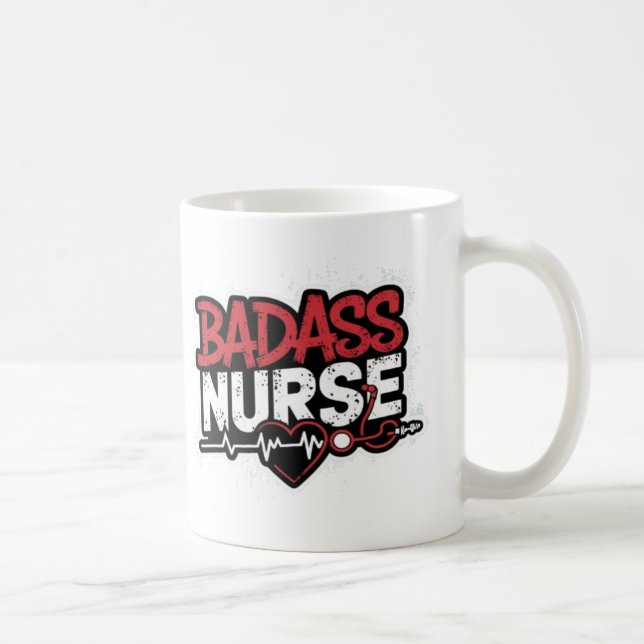 Badass-sköterska Kaffemugg (Höger)