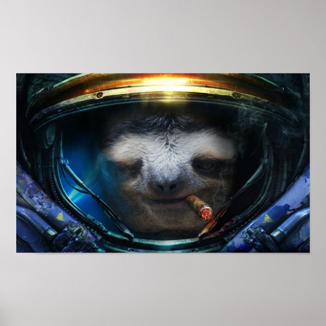 Badass sloth poster (Framsidan)