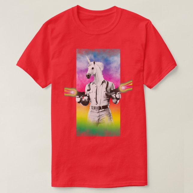 Badass Unicorn Essential T Shirt (Design framsida)