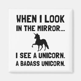 Badass Unicorn Magnet