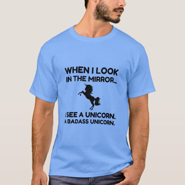 BADASS UNICORN T SHIRT (Framsida)