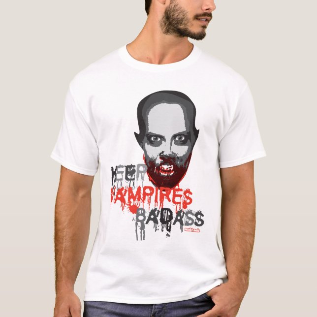Badass vampyrer t-shirt (Framsida)