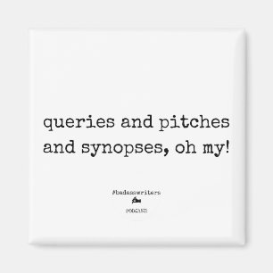 Badasswriter, åh, åh! Kvadratisk magnet